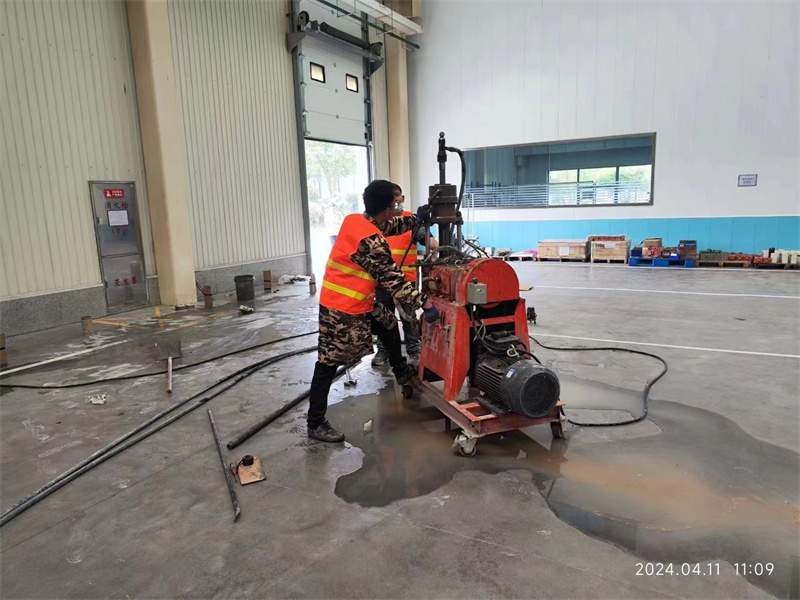 梓潼厂房地面下沉塌陷注浆加固施工